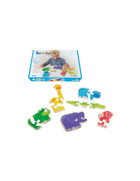 BEL18011,Primul meu puzzle Animale vesele - Beleduc