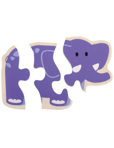 BEL18011,Primul meu puzzle Animale vesele - Beleduc