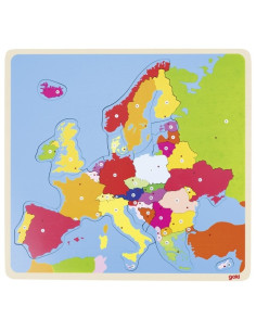 GOKI57509,Puzzle din lemn Harta Europei