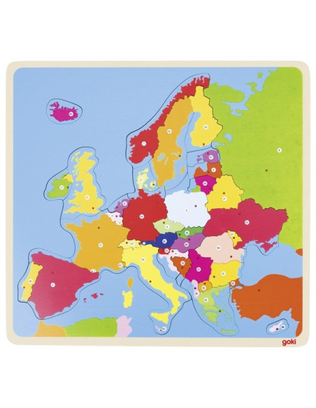 GOKI57509,Puzzle din lemn Harta Europei GOKI57509,Puzzle din lemn Harta Europei