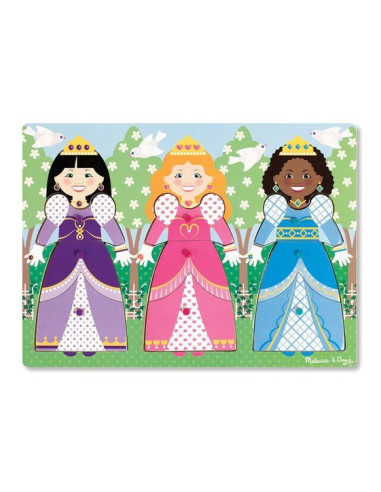 MD9056,Puzzle din lemn Imbraca Printese