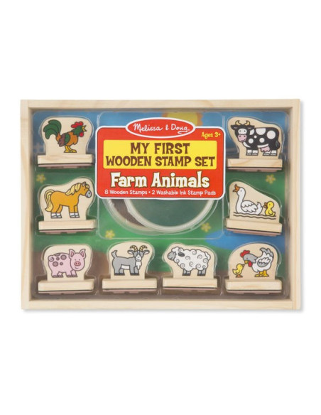 MD2390,Primele mele stampile Animale de la ferma Melissa and Doug