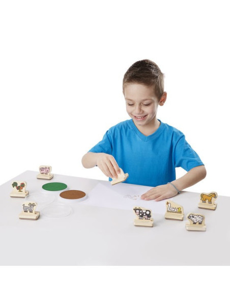 MD2390,Primele mele stampile Animale de la ferma Melissa and Doug