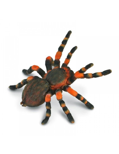 COL88338L,Figurina Tarantula Mexicana cu genunchi rosii