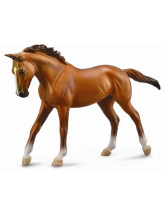 COL88635Deluxe,Figurina Cal Thoroughbred Mare Chestnut Deluxe