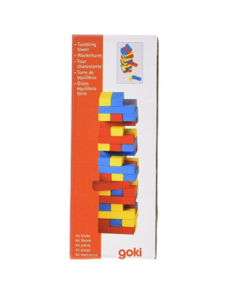 GOKIHS973,Joc Jenga cu piese din lemn Colori
