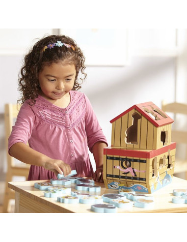 MD3786,Set de joaca din lemn Arca lui Noe Melissa and Doug