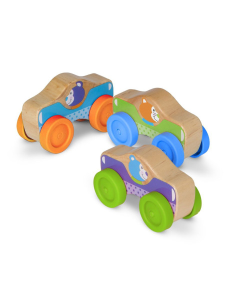 MD30129,Masinute de stivuit cu animale - Melissa and Doug