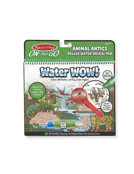 MD9463,Carnet Apa magica Deluxe Descopera Animalele- Melissa and Doug