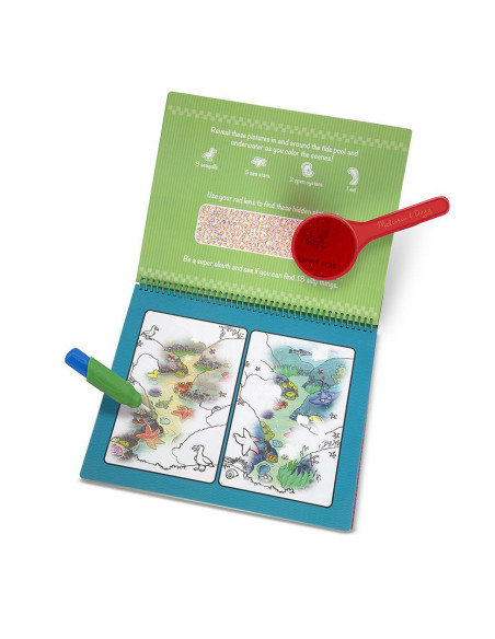 MD9463,Carnet Apa magica Deluxe Descopera Animalele- Melissa and Doug