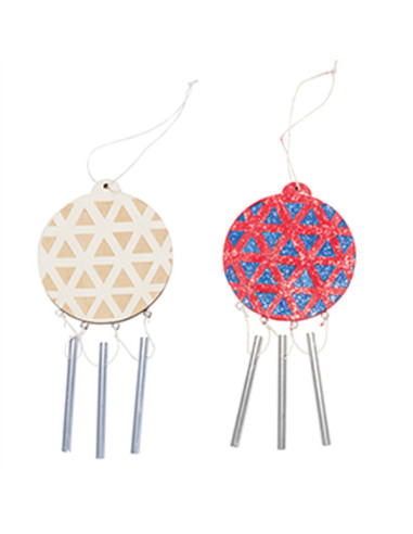 BEL50370,Clopotei de vant de pictat Glob de Craciun