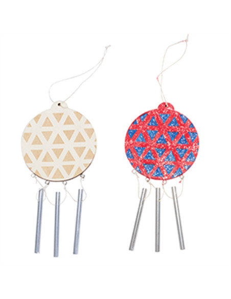 BEL50370,Clopotei de vant de pictat Glob de Craciun