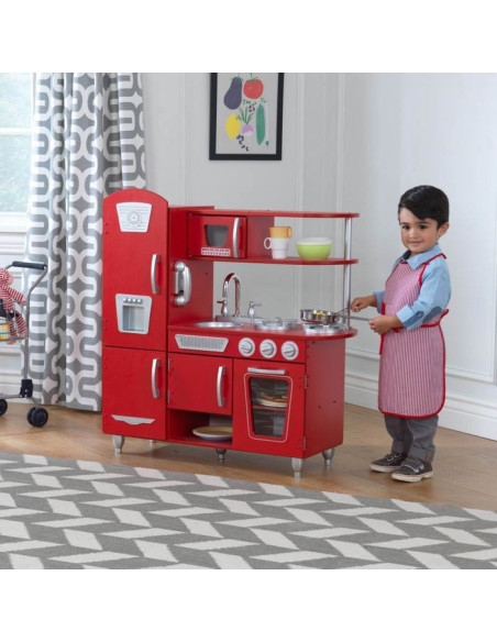 KK53173,Bucatarie De Jucarie Din Lemn Red Vintage Kidkraft