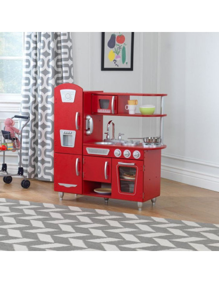 KK53173,Bucatarie De Jucarie Din Lemn Red Vintage Kidkraft