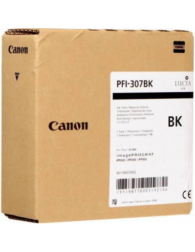 Canon Ink Tank PFI-307BK,For iPF830/840/850 330ml,CF9811B001AA