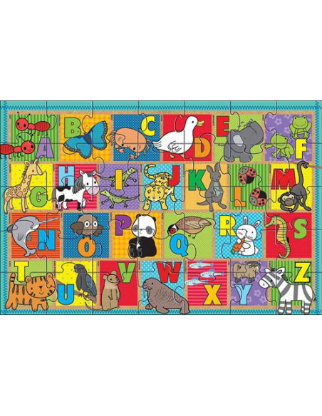MD31373,Primul meu puzzle de podea eco Alfabetul Animalelor - Melissa and Doug MD31373,Primul meu puzzle de podea eco Alfabetul Animalelor - Melissa and Doug