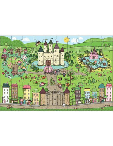 MD31372,Primul meu puzzle de podea eco Tinutul Printelesor - Melissa & Doug MD31372,Primul meu puzzle de podea eco Tinutul Printelesor - Melissa & Doug