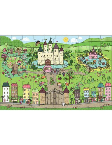 MD31372,Primul meu puzzle de podea eco Tinutul Printelesor - Melissa & Doug MD31372,Primul meu puzzle de podea eco Tinutul Printelesor - Melissa & Doug