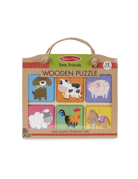 MD31363,Primul meu puzzle eco din lemn Prieteni de la Ferma - Melissa & Doug MD31363,Primul meu puzzle eco din lemn Prieteni de la Ferma - Melissa & Doug