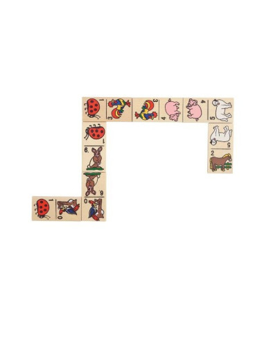 GOKIWG090,Domino Animale in cutie de lemn