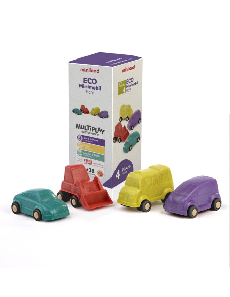 ML32153,Set 4 vehicule 9 cm Minimobile ECO