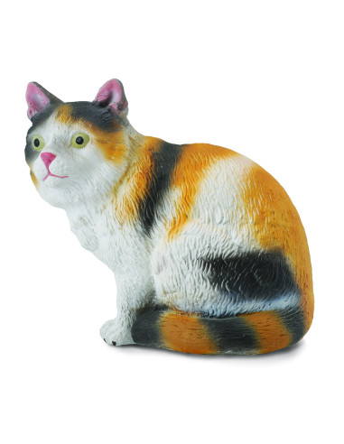 COL88490S,Figurina pisica Domestica pictata manual S Collecta