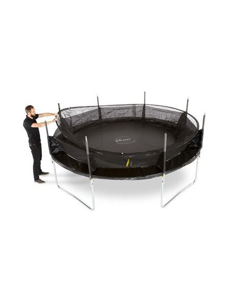 PLUM30236,Set trambulina cu plasa de protectie telescopica 244 cm ZONE II EVOLUTION PLUM