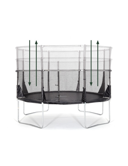 PLUM30236,Set trambulina cu plasa de protectie telescopica 244 cm ZONE II EVOLUTION PLUM