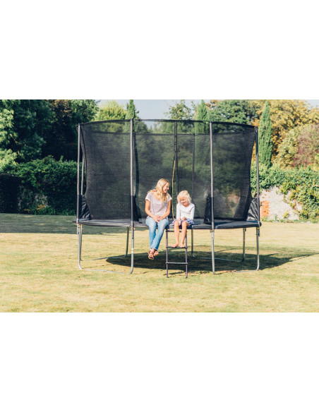PLUM30236,Set trambulina cu plasa de protectie telescopica 244 cm ZONE II EVOLUTION PLUM