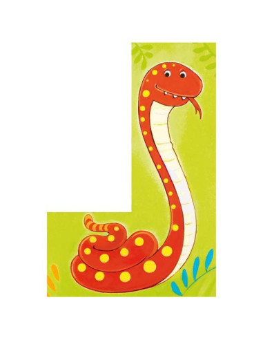 GOKI57434,Puzzle din cuburi Animale Salbatice