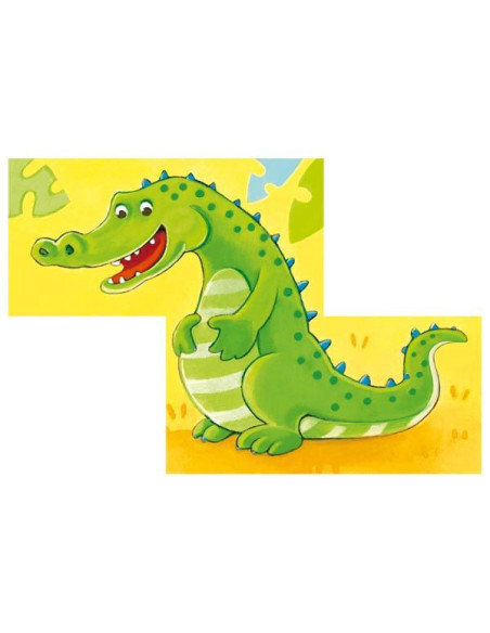 GOKI57434,Puzzle din cuburi Animale Salbatice