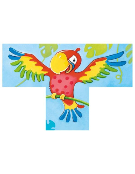 GOKI57434,Puzzle din cuburi Animale Salbatice