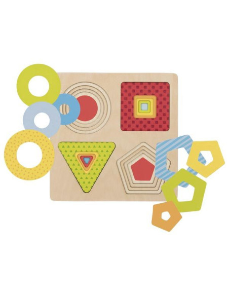 GOKI57705,Puzzle stratificat Forme geometrice GOKI57705,Puzzle stratificat Forme geometrice