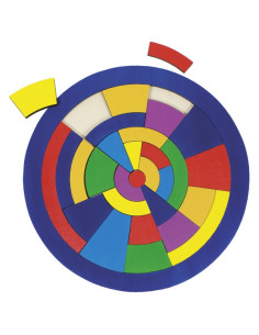 GOKI57849,Puzzle circular Combinatii de culori