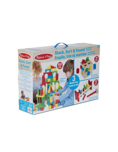 MD93685,Set 3 jucarii clasice din lemn