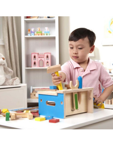 MD9386,Banc de lucru de jucarie cu fierastrau si ciocan