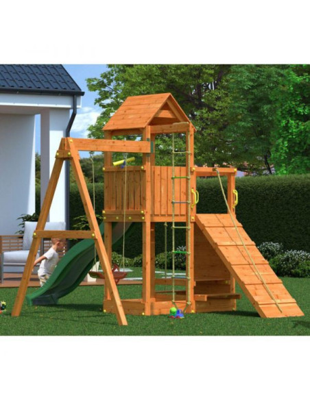 FU03580PT,Complex joaca din lemn 7in1 Fungoo Activer