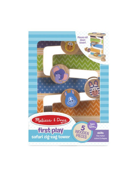 MD30125,Rollercoaster din lemn pentru bebelusi Zig-Zag