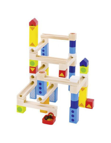 GOKI53828,Labirint din lemn de construit Cursa cu bile