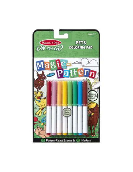 MD30311,Carnet de colorat Modele magice Animale de companie