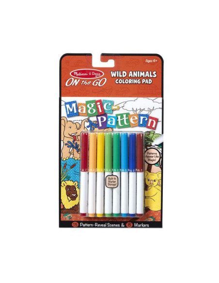 MD30312,Carnet de colorat Modele magice Animale salbatice
