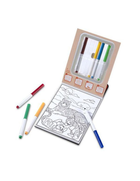 MD30312,Carnet de colorat Modele magice Animale salbatice