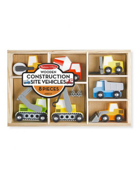 MD3180,Set de 7 masinute utilitare din lemn MD3180,Set de 7 masinute utilitare din lemn