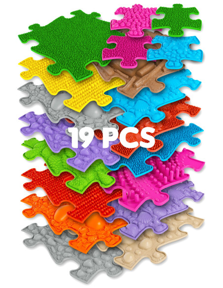 MFK-025-1,Covoras ortopedic senzorial puzzle Set XXL A Muffik