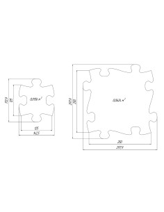 MFK-025-1,Covoras ortopedic senzorial puzzle Set XXL A Muffik 2