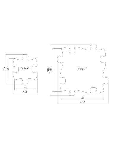 MFK-025-1,Covoras ortopedic senzorial puzzle Set XXL A Muffik