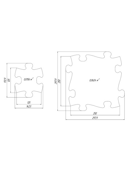 MFK-025-1,Covoras ortopedic senzorial puzzle Set XXL A Muffik