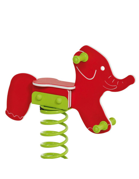 KBT173.013.001.003,Balansoar pe arc pentru copii Elefant, HDPE, cu prindere in beton KBT