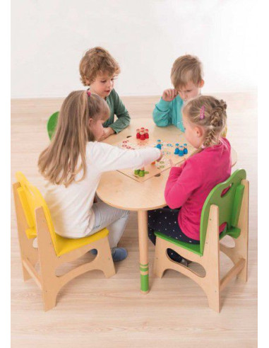 BEL27010,Set Play Corner cu masuta scaunele si jocuri- Beleduc