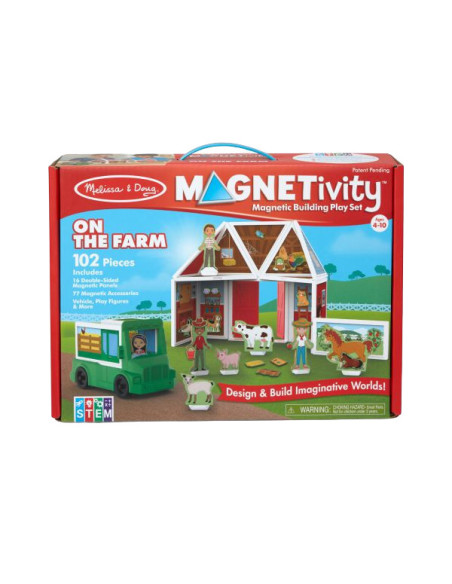 MD30656,Set magnetic de joaca La Ferma - Melissa & Doug